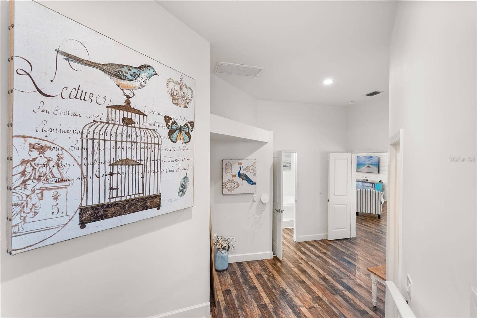 Master suite entrance with access to laundry room, ensuite bathroom and walk in closet