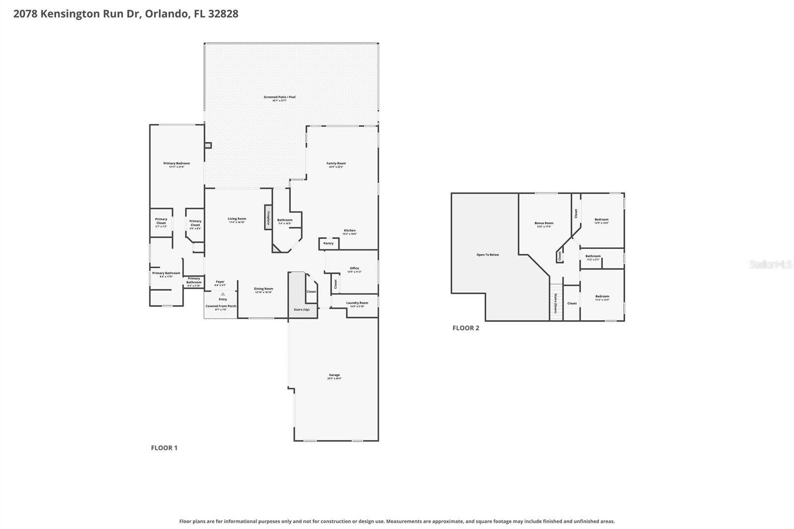 2078 KENSINGTON RUN DRIVE, Orlando, FL 32828 2078 KENSINGTON RUN DRIVE, Orlando, FL 32828