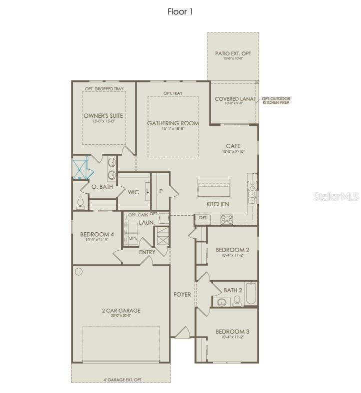 339 FISHTAIL PLACE, Palm Coast, FL 32164 Highgate Floorplan