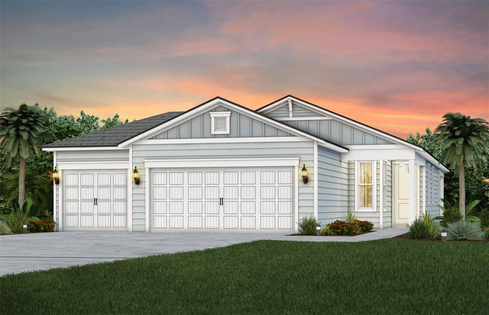Rendering of home, color scheme is for representation purposes only.