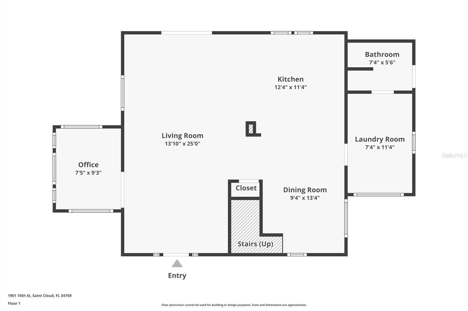 1901 10TH STREET, St Cloud, FL 34769 Floorplan for First Floor