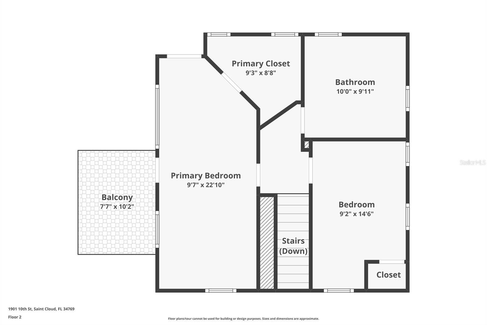 1901 10TH STREET, St Cloud, FL 34769 Floorplan for Second Floor