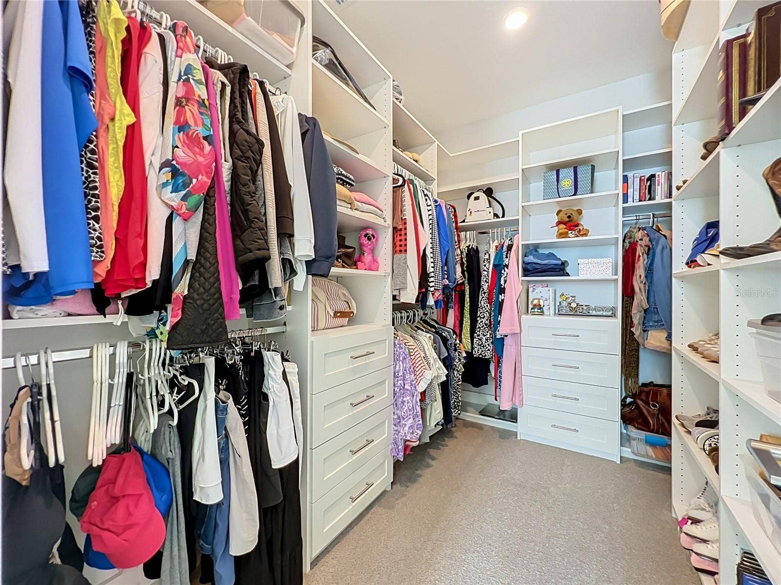 One of master bedroom walk in closets