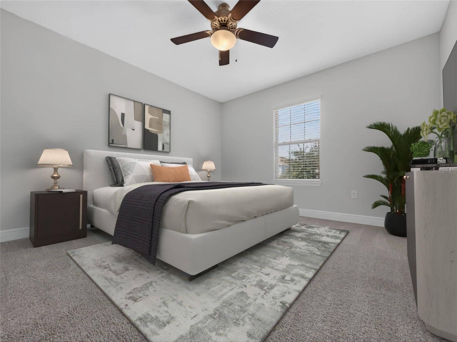 9849 LOST CREEK DRIVE, Winter Garden, FL 34787 Staged bedroom