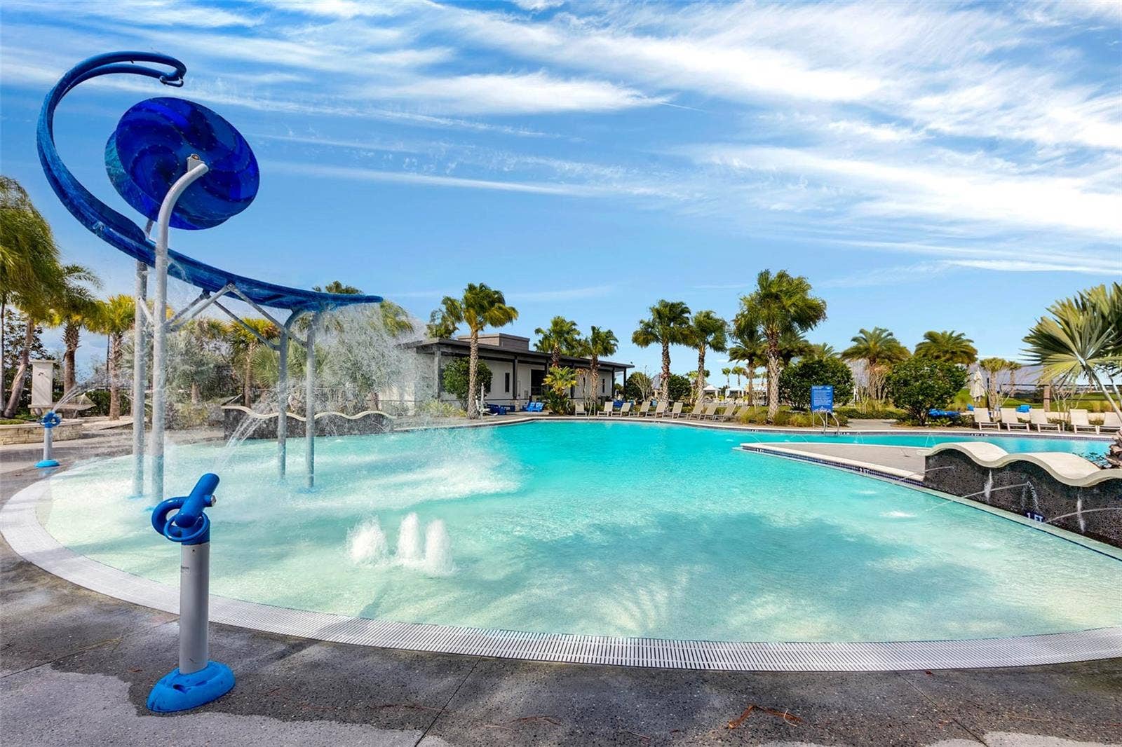 8336 CANETTI STREET, Orlando, FL 32827 Community pool with water slide. Resort style amenities in Lake Nona, Orlando FL 32827.
