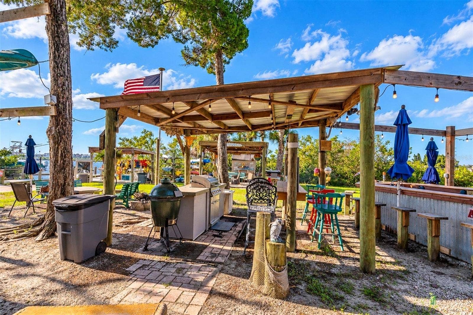 406 BOUCHELLE DRIVE, #103, New Smyrna Beach, FL 32169 Boat pavilion for festivites
