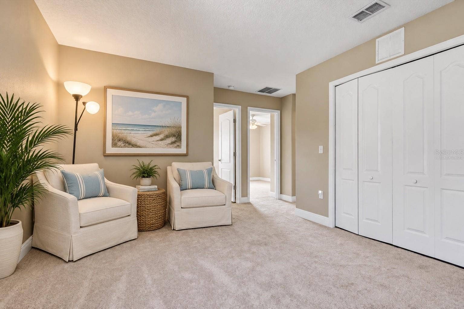 virtually staged - second floor loft