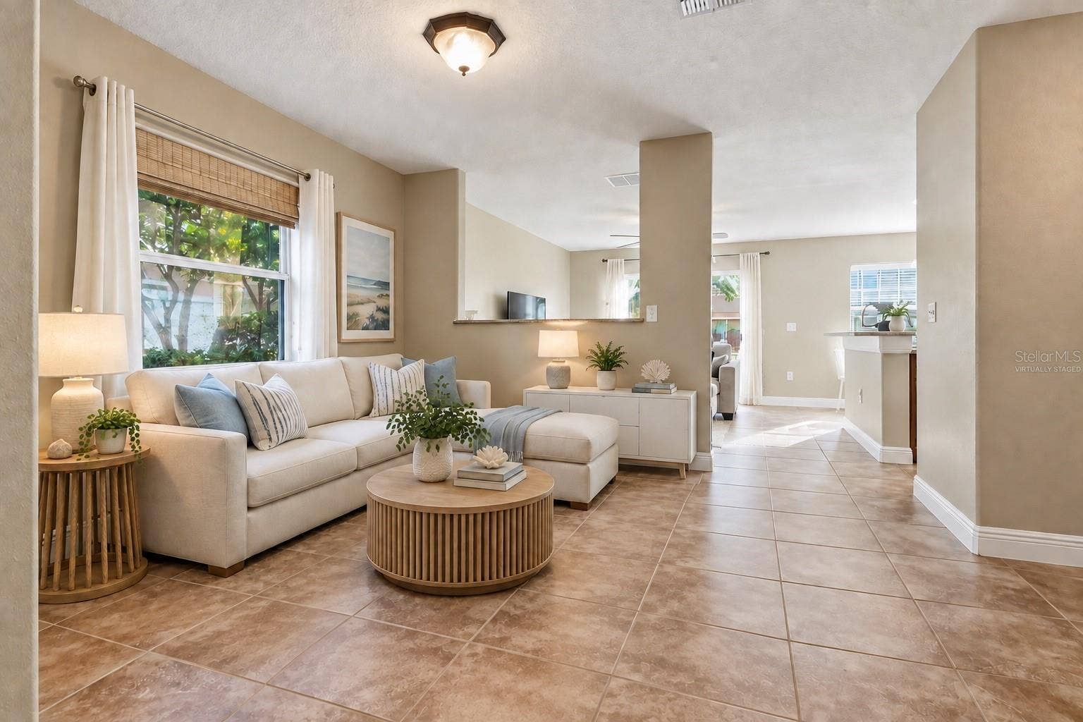 virtually staged -sitting area