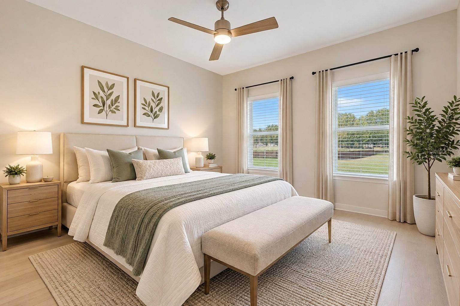 Primary Bedroom - Virtually Staged