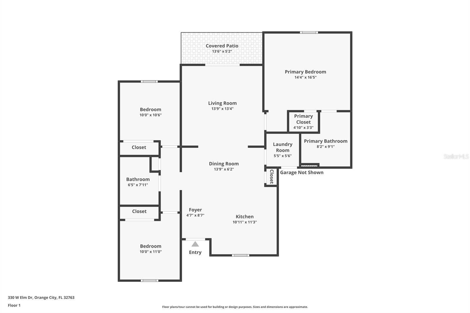 330 W ELM DRIVE, Orange City, FL 32763 Floor Plan