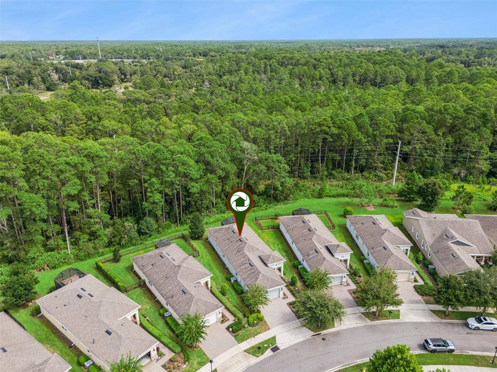 1305 HAYTON AVE., Deland, FL 32724 Aerial view of the Home's location