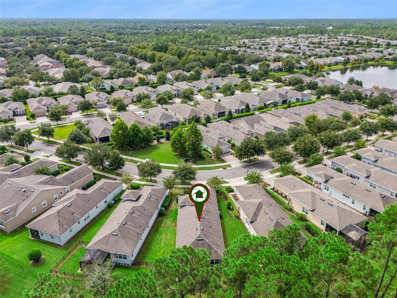 1305 HAYTON AVE., Deland, FL 32724 Aerial view of the Home's location & surrounding neighborhood area