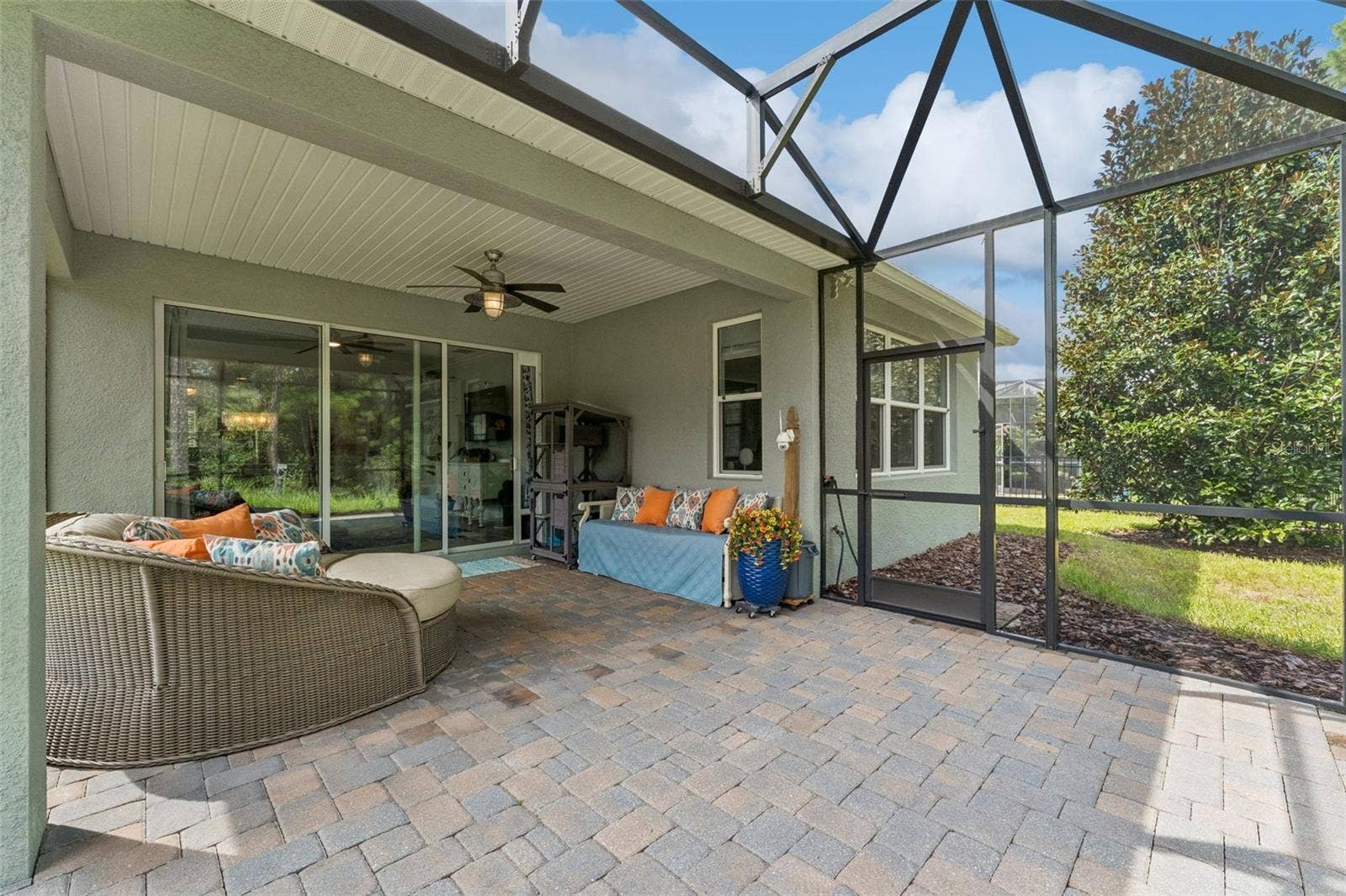 1305 HAYTON AVE., Deland, FL 32724 View of the screen enclosed covered patio