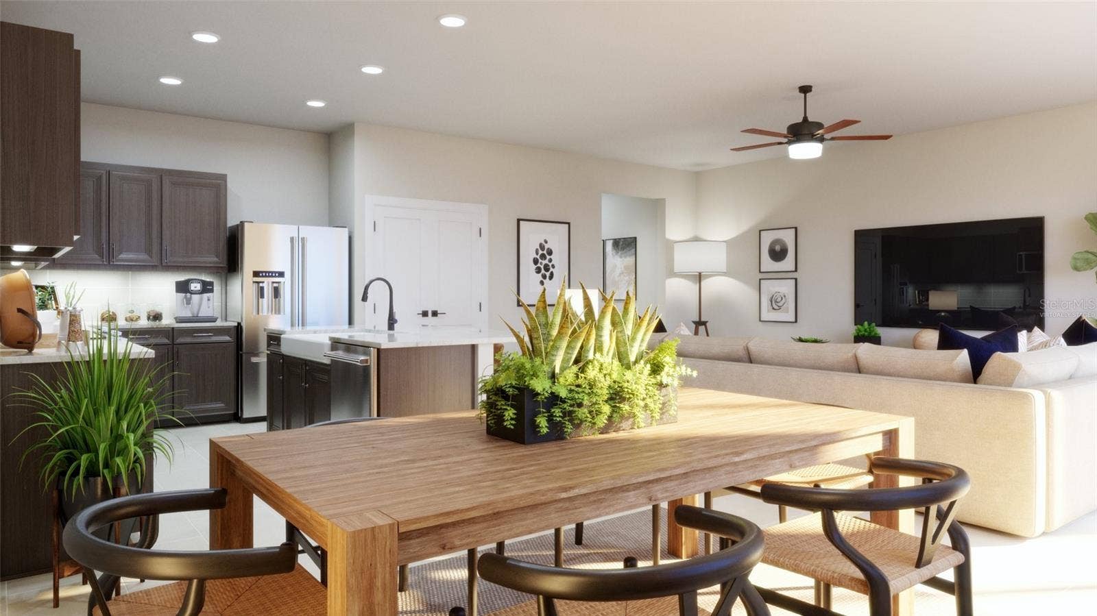Dining Room Rendering (Virtually Staged)
