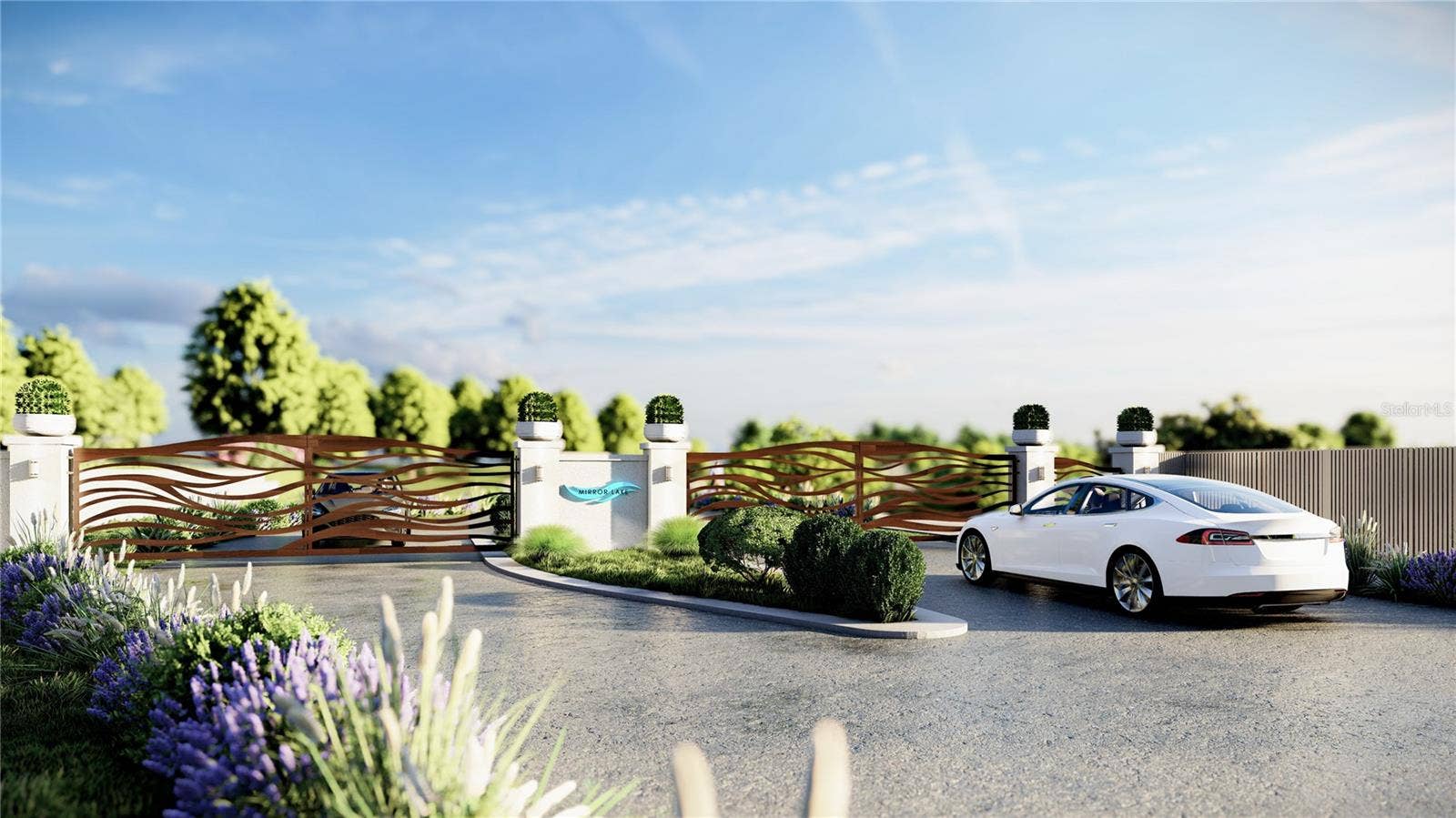 142 TRANQUIL MIRROR LAKE COURT, #Lot 18, Clermont, FL 34711 Rendering of Planned Entry Gate