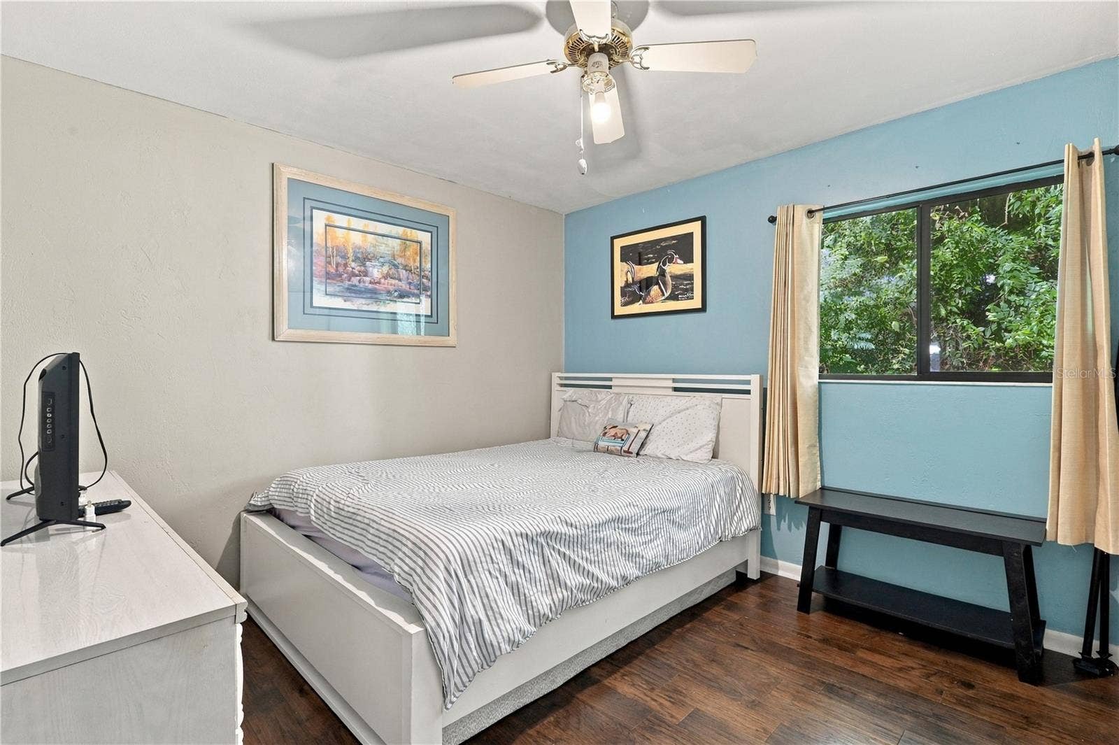 Second Bedroom, Large Window & Large Closet.