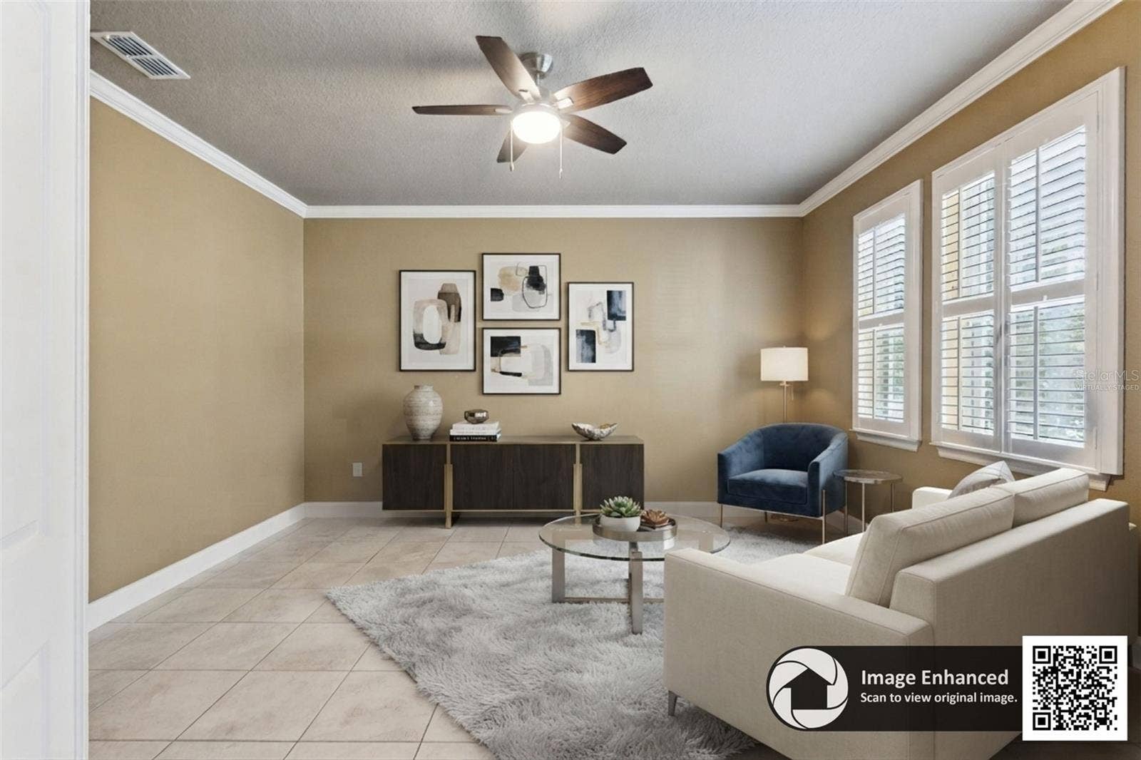 Virtually staged. Separate Living Rm or a 4th bedroom