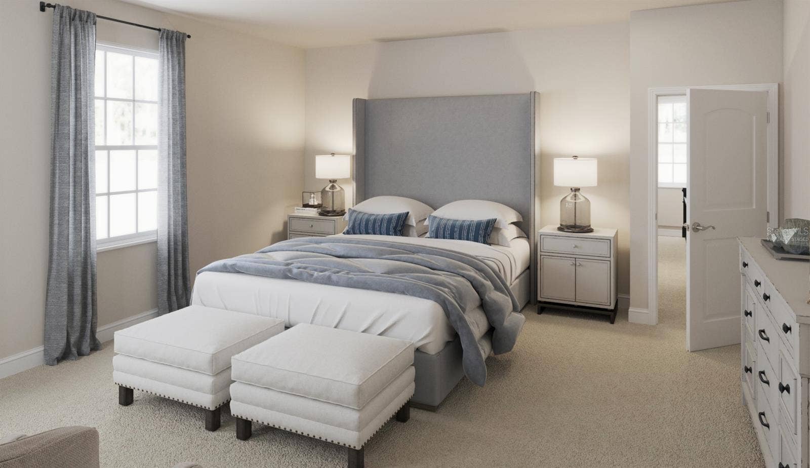 1773 SALTWATER BEND, Celebration, FL 34747 Marco Floorplan Primary Bedroom (Virtually Staged)