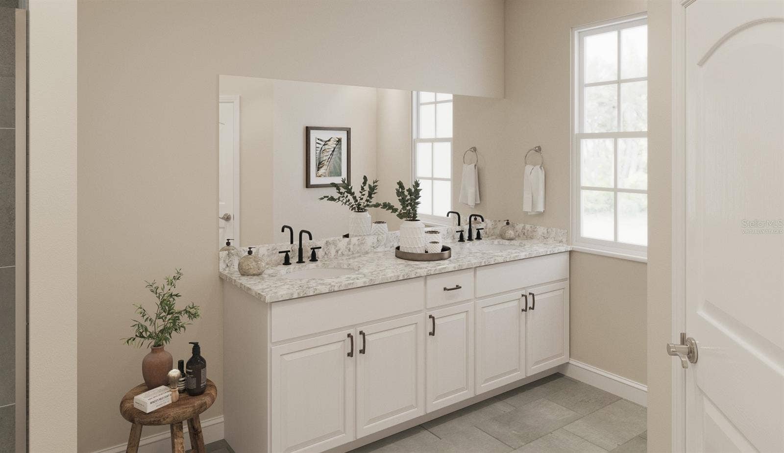 1773 SALTWATER BEND, Celebration, FL 34747 Marco Floorplan Primary Bathroom (Virtually Staged)