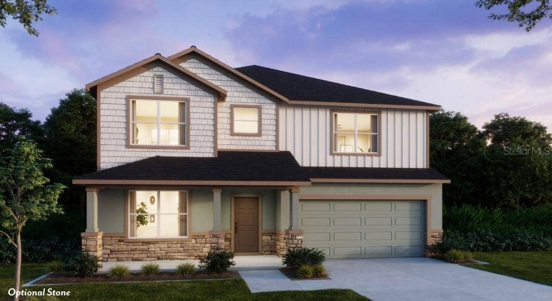 4355 WINESAP WAY, Lakeland, FL 33810 Artist Rendering at Dusk