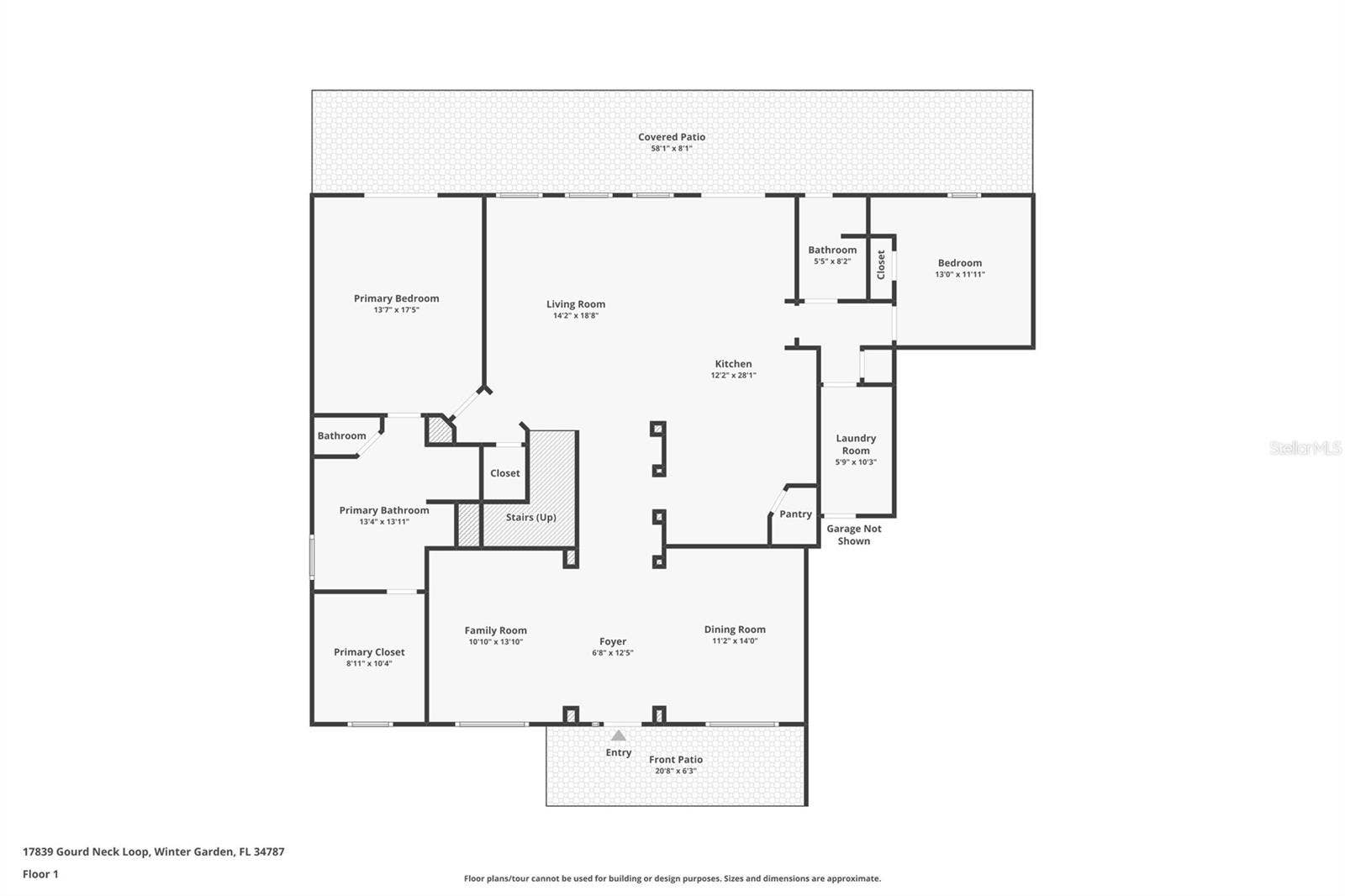 17839 GOURD NECK LOOP, Winter Garden, FL 34787 Floor Plan - 1st Floor