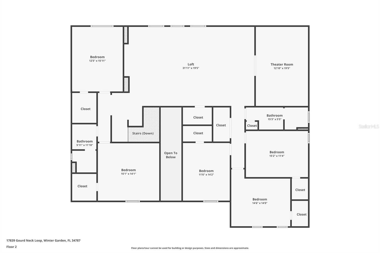 17839 GOURD NECK LOOP, Winter Garden, FL 34787 Floor Plan - 2nd Floor