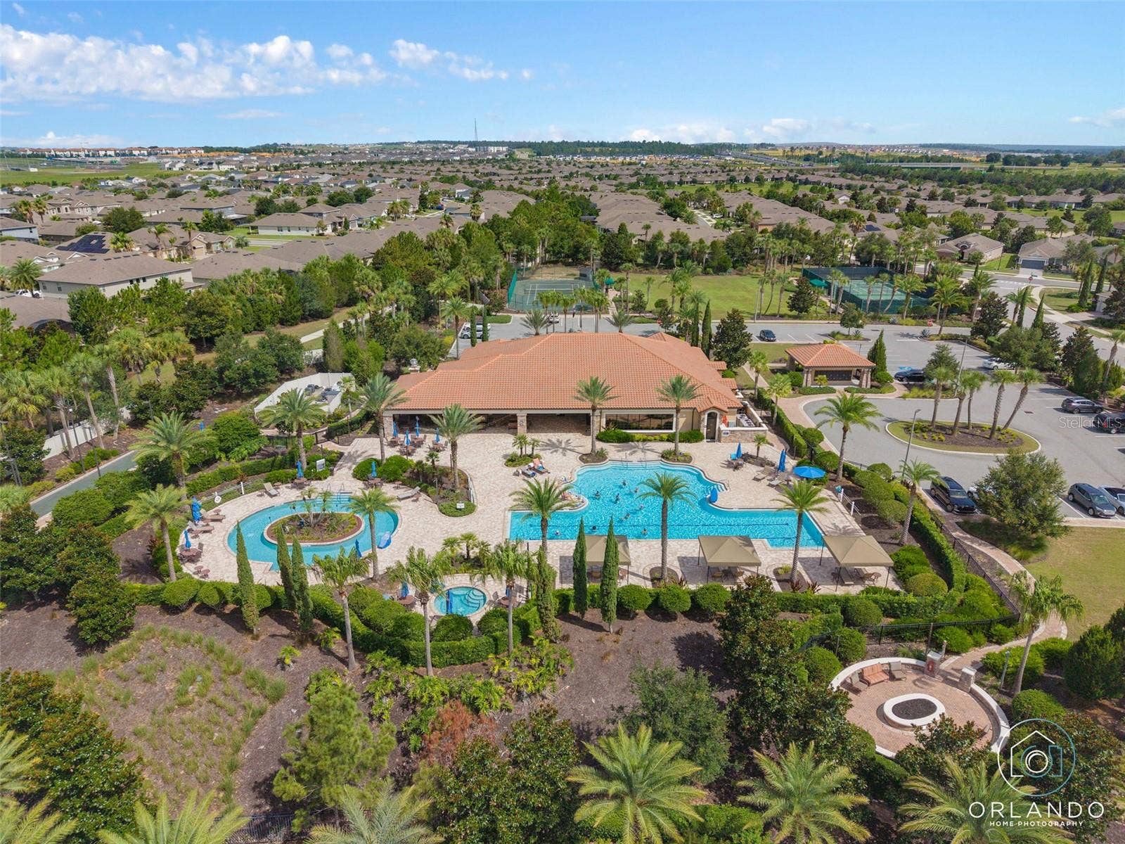 1038 TIMBERVALE TRAIL, Clermont, FL 34715 Esplanade at Highland Ranch Overhead Amenities View