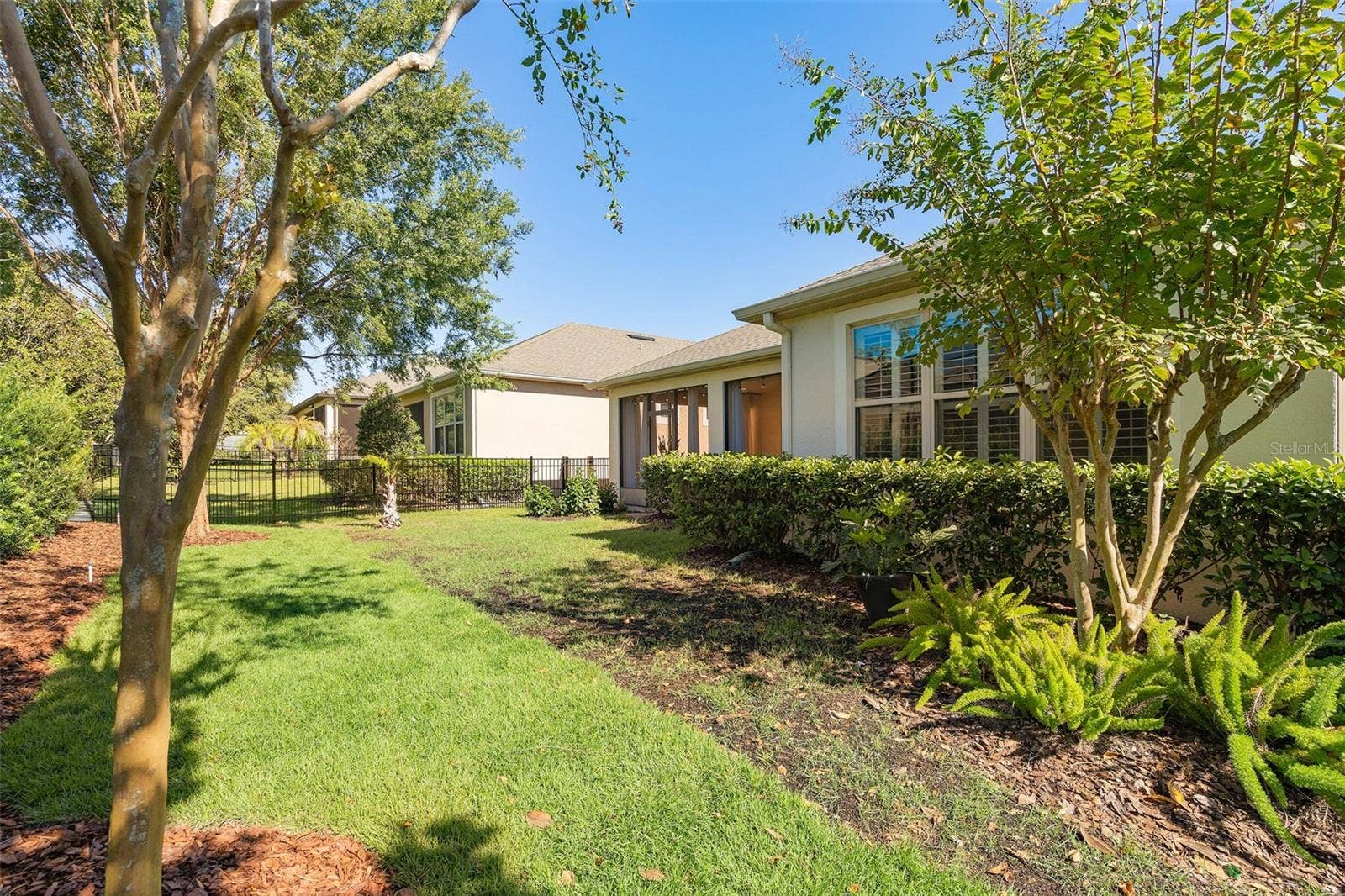 1038 TIMBERVALE TRAIL, Clermont, FL 34715 Rear Fully Fenced Yard (the backyard has been seeded)