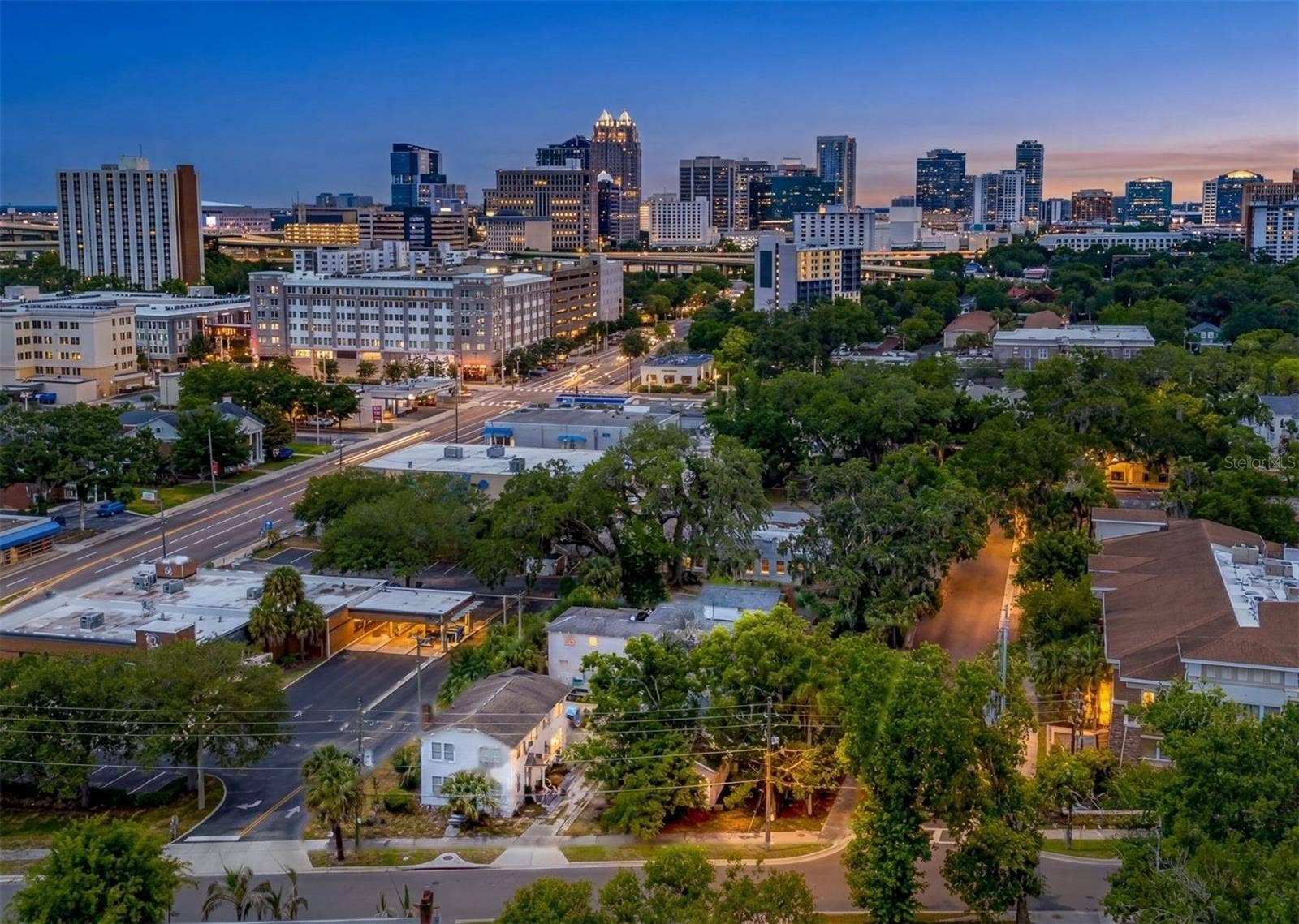 117 ANNIE STREET, Orlando, FL 32806 Aerial view toward downtown Orlando