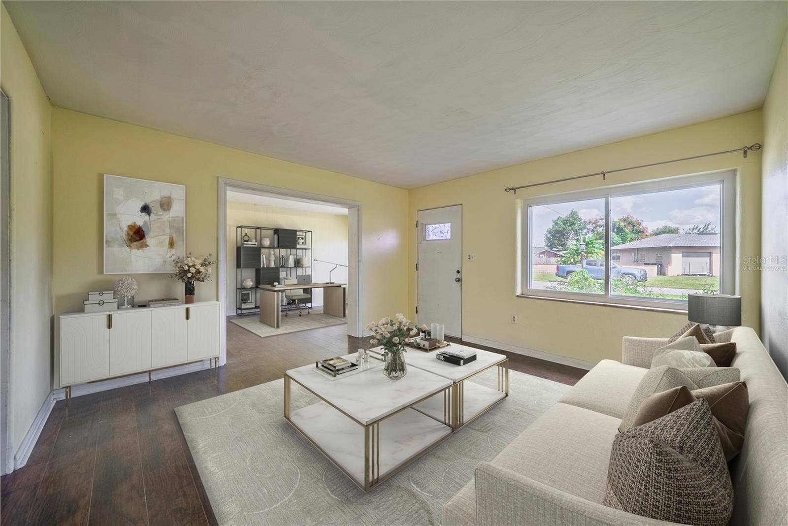 1622 TULANE STREET, Orlando, FL 32804 Living room virtually staged.