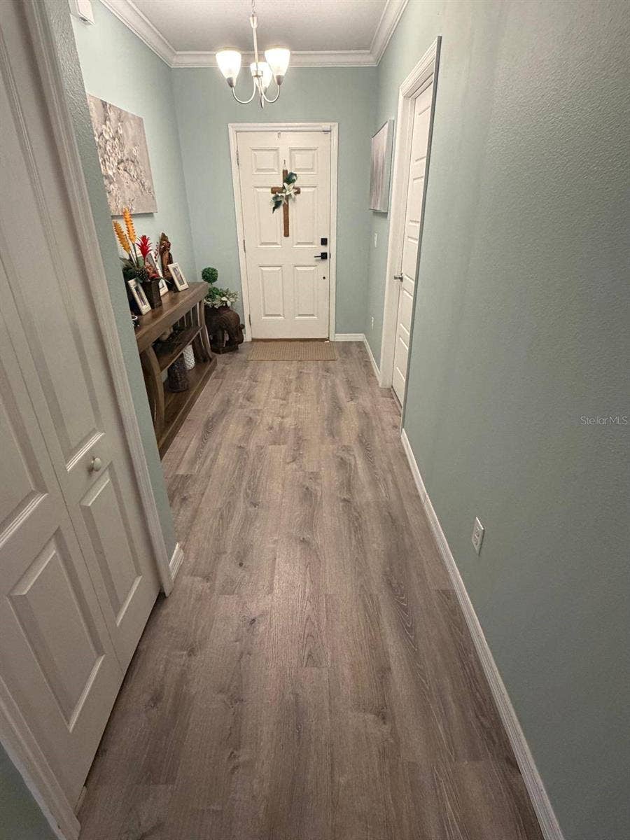 15549 GEMINI DRIVE, Mascotte, FL 34753 Entry way + guest room on right.