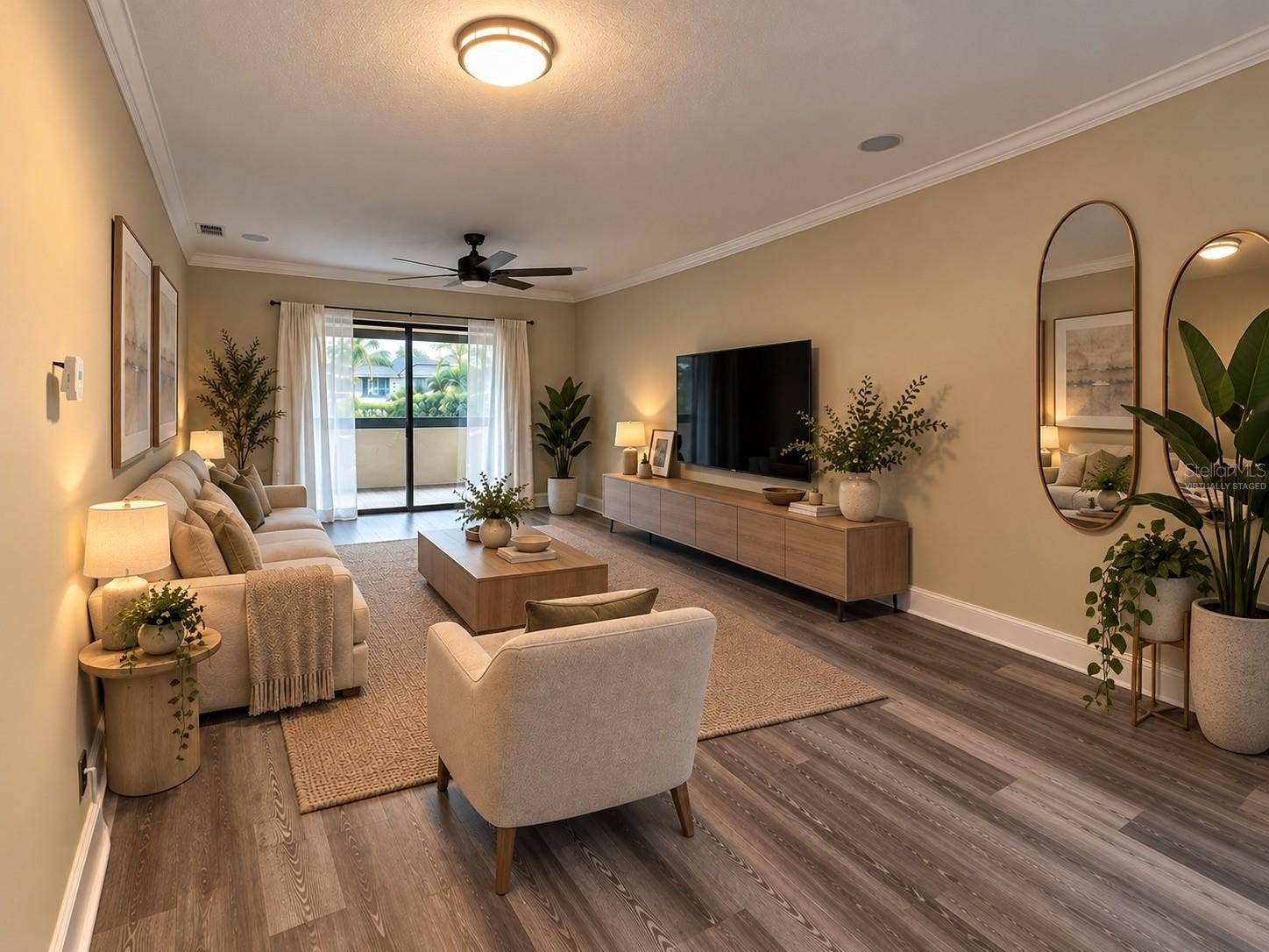 9533 86TH AVENUE, #9533, Seminole, FL 33777 Living Room - virtually staged