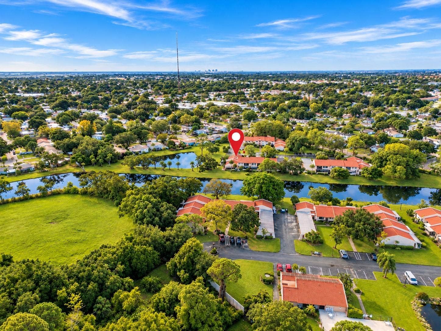 9533 86TH AVENUE, #9533, Seminole, FL 33777 Aerial View - virtually enhanced