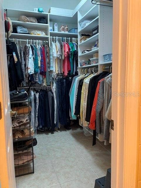 Primary walk in closet