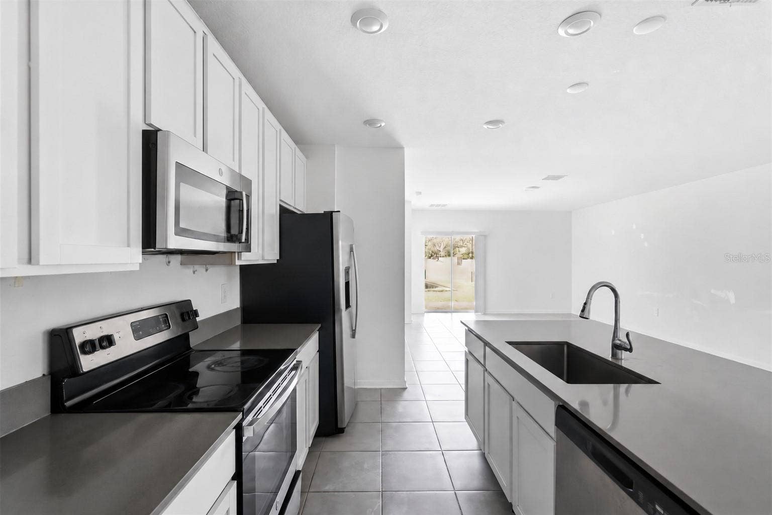 Kitchen comes with stainless steel appliances