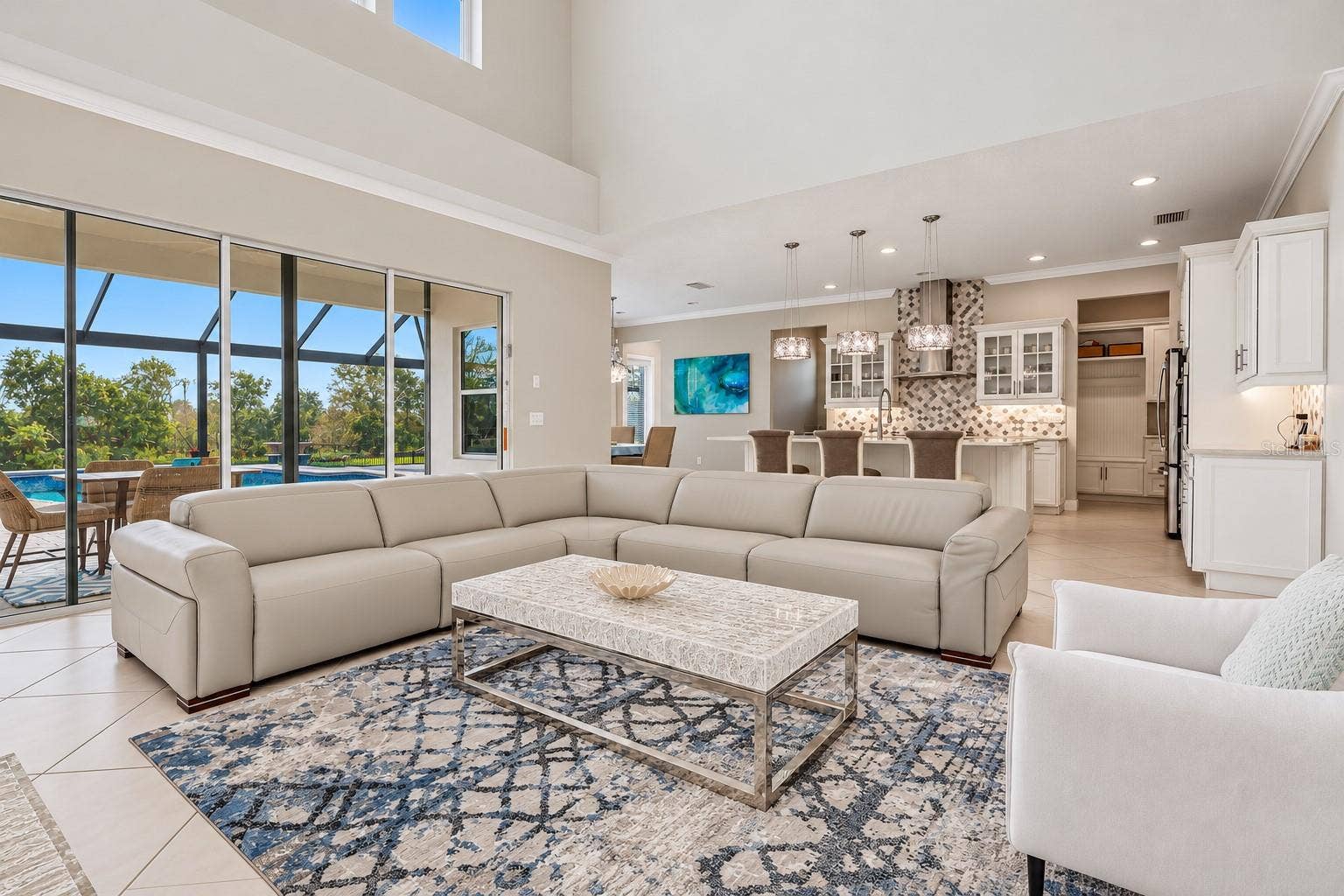 15646 SWEET LEMON WAY, Winter Garden, FL 34787 Light, bright and open two story living room.