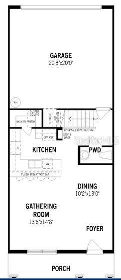 2271 NIGHTSHADE GROVE LANE, Apopka, FL 32703 Gardenia Reserve Aurora Craftsman First Floor
