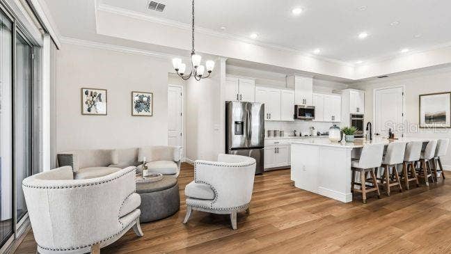 Model home - actual features may vary.