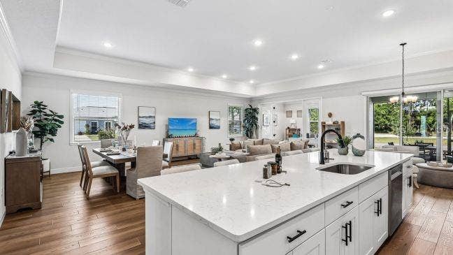 Model home - actual features may vary.