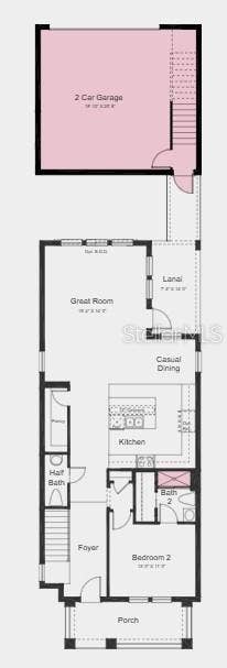 14775 FIELD DAISY DRIVE, Winter Garden, FL 34787 Floor 1 Plan: Additional Highlights include: Wet bar at game room, whole house 8' interior doors, 42" upper kitchen cabinets, quartz counter tops and crown molding package at kitchen.
