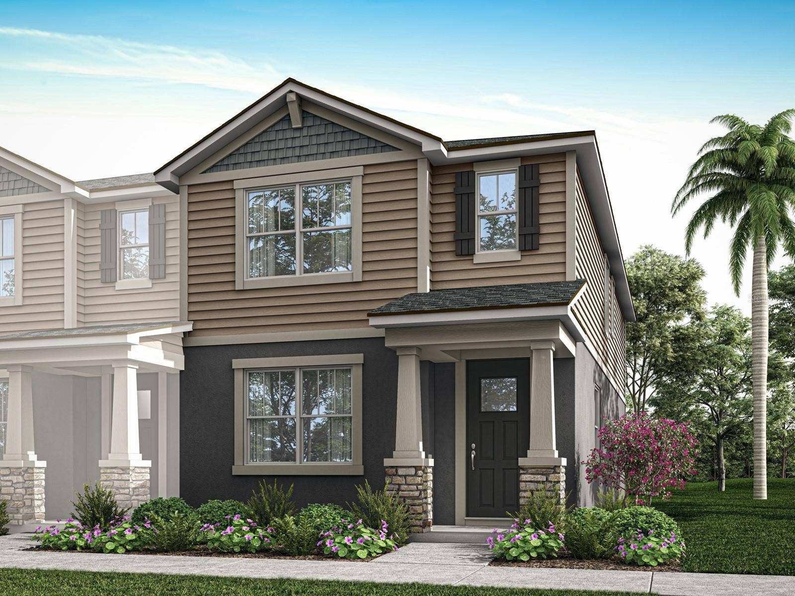 Meridian Parks - Catalina II Floorplan - Craftsman Elevation - Architect's Rendering