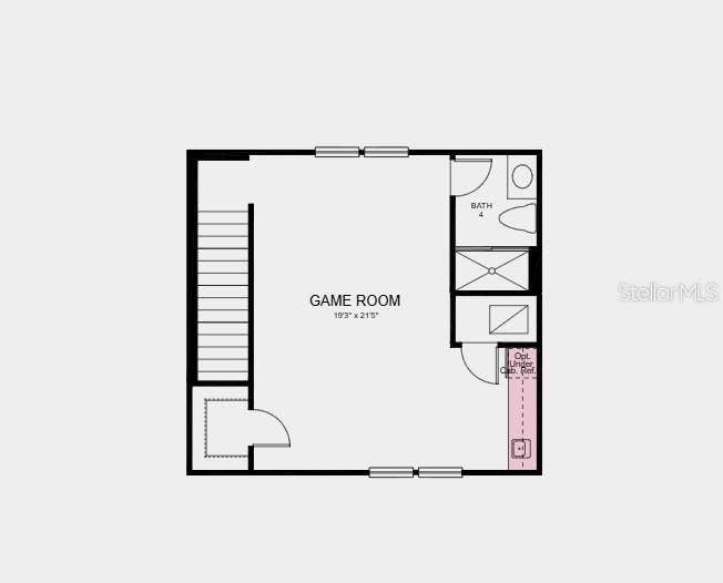 Game Room Above Garage Plan - Additional Highlights Include: wet bar at game room, pre-plumbed for future laundry sink, gas appliance package, quartz countertops, and refrigerator