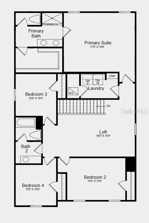 Additional Highlights Include: laundry package, refrigerator, and 2" faux blinds throughout.