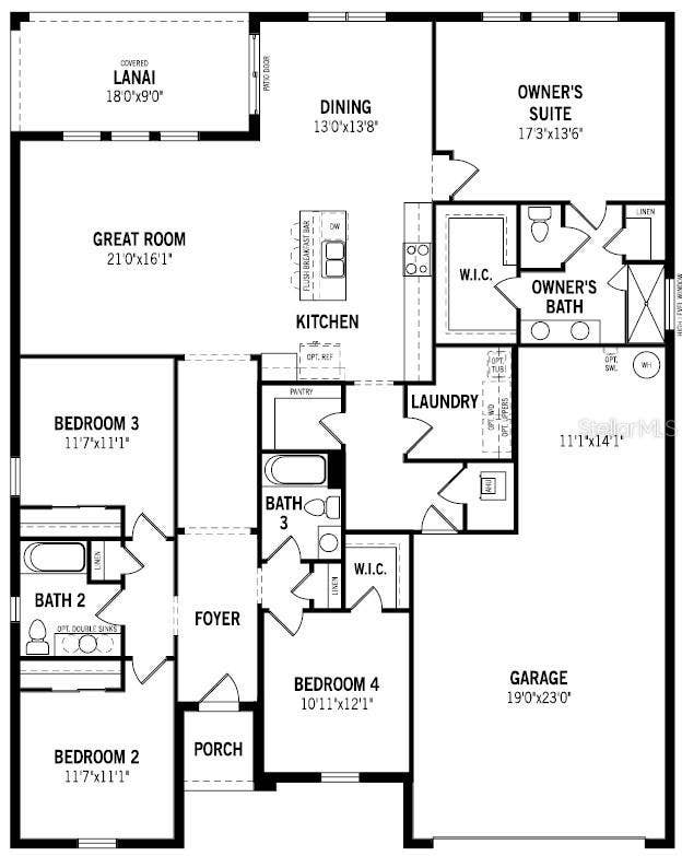 Meridian Parks - Honeysuckle Floorplan