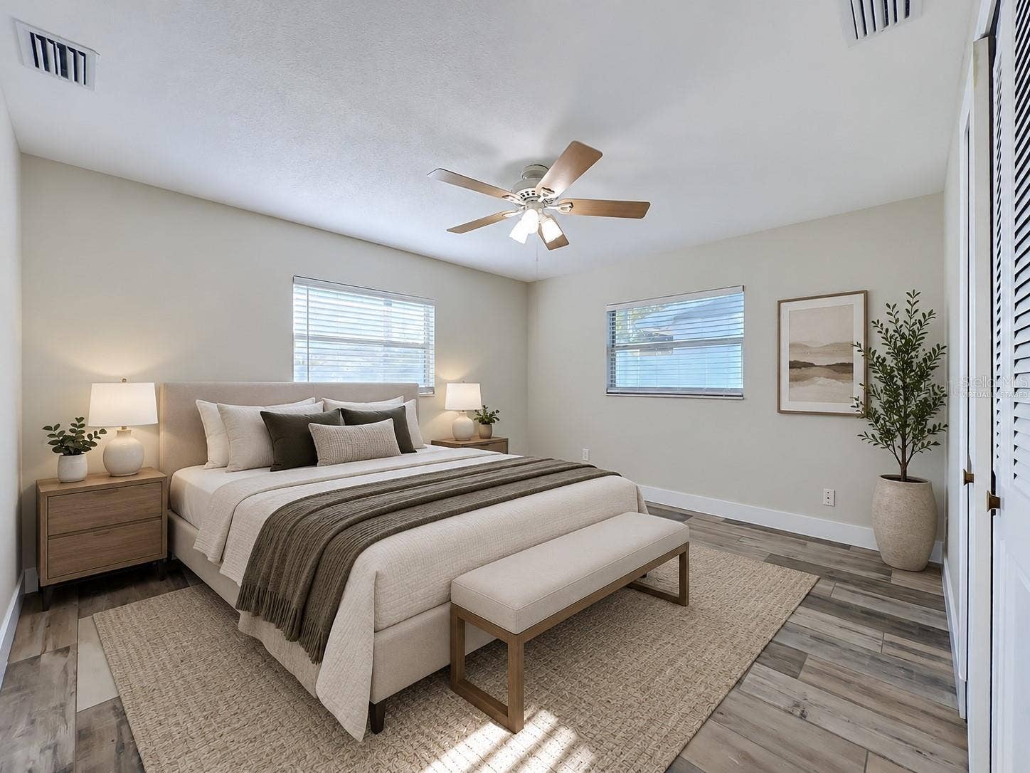 Virtually Staged Bedroom-Far Left