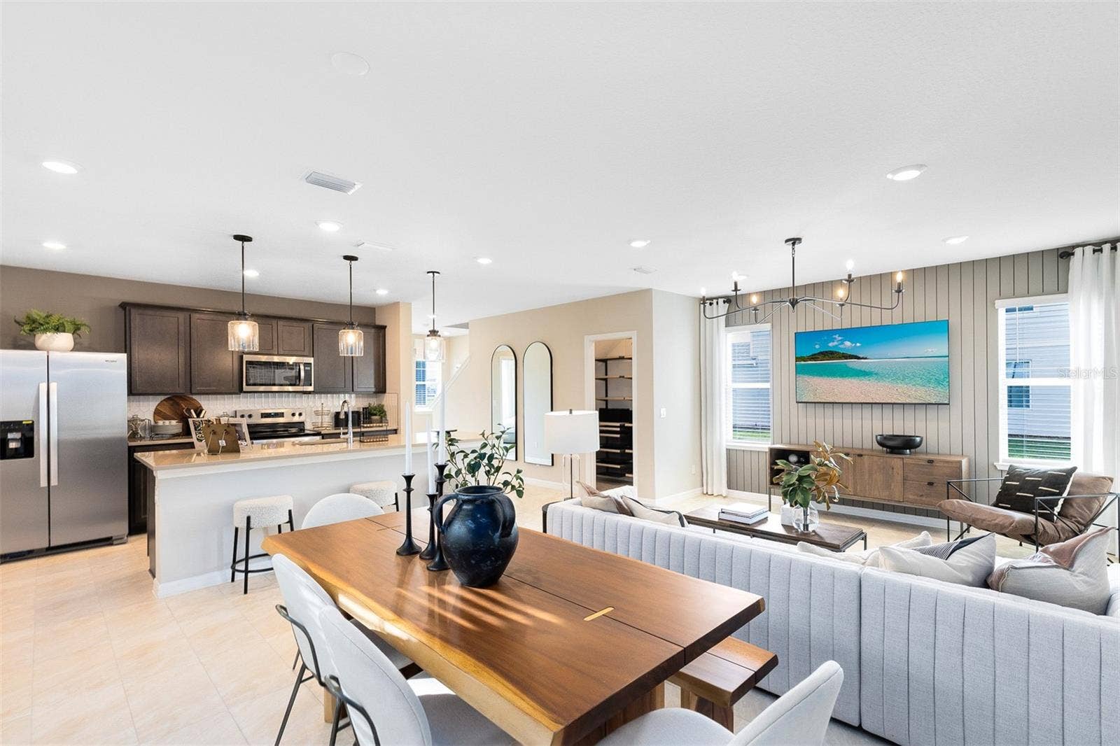 Model Home Design Only. Pictures and furnishings are for illustrative purposes only. Elevations, colors and options may vary. Furniture is for model home staging only.