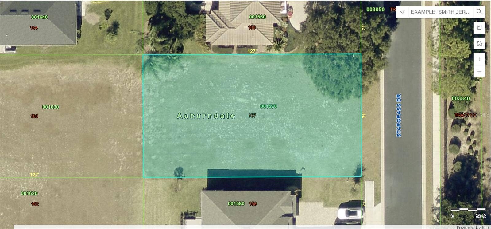 150 STARGRASS DRIVE, Auburndale, FL 33823 Approximate Lot Location