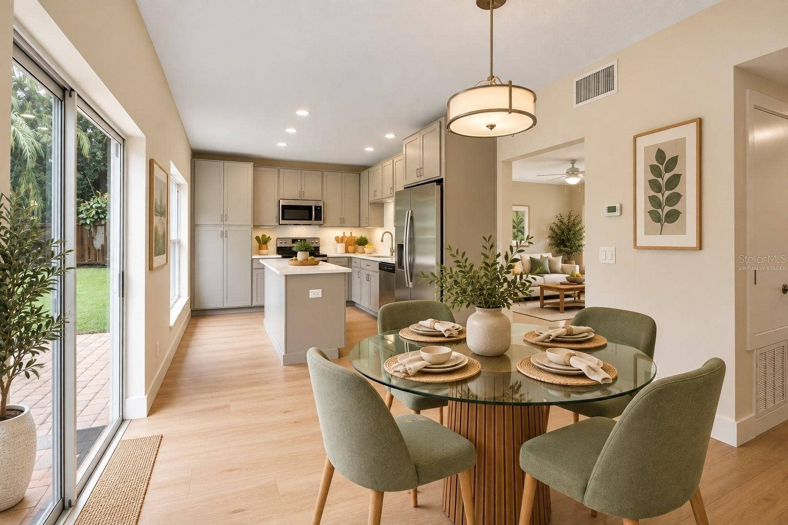 Kitchen / Dining room Virtually Staged