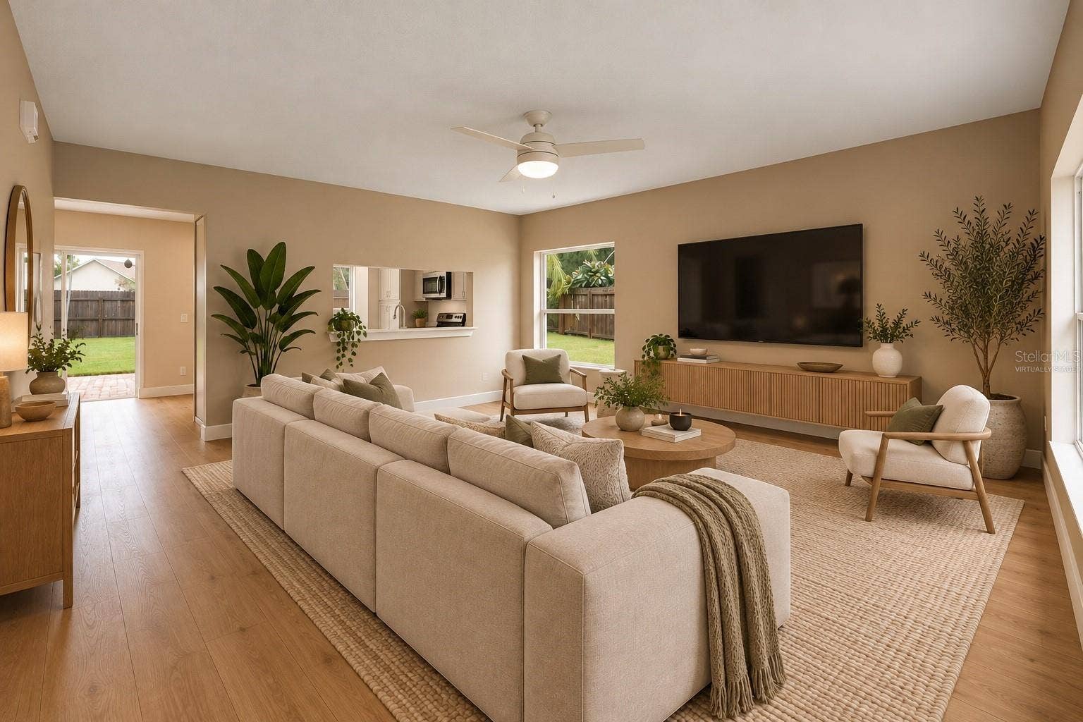 Living room Virtually Staged