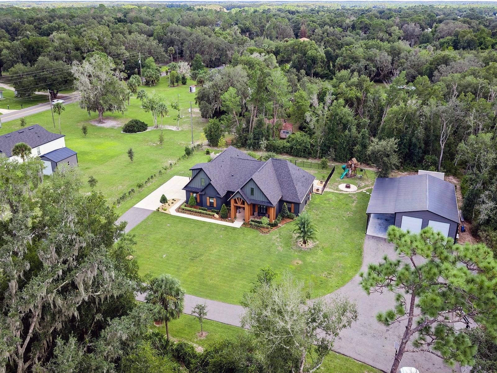412 SNOW HILL RD, Geneva, FL 32732 Aerial view of entire property